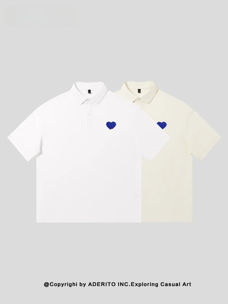 

Loose Fit Cotton irt Men's Summer Faion Brand Turn-down Collar ort Sve Color Heavyweight Casual Wear