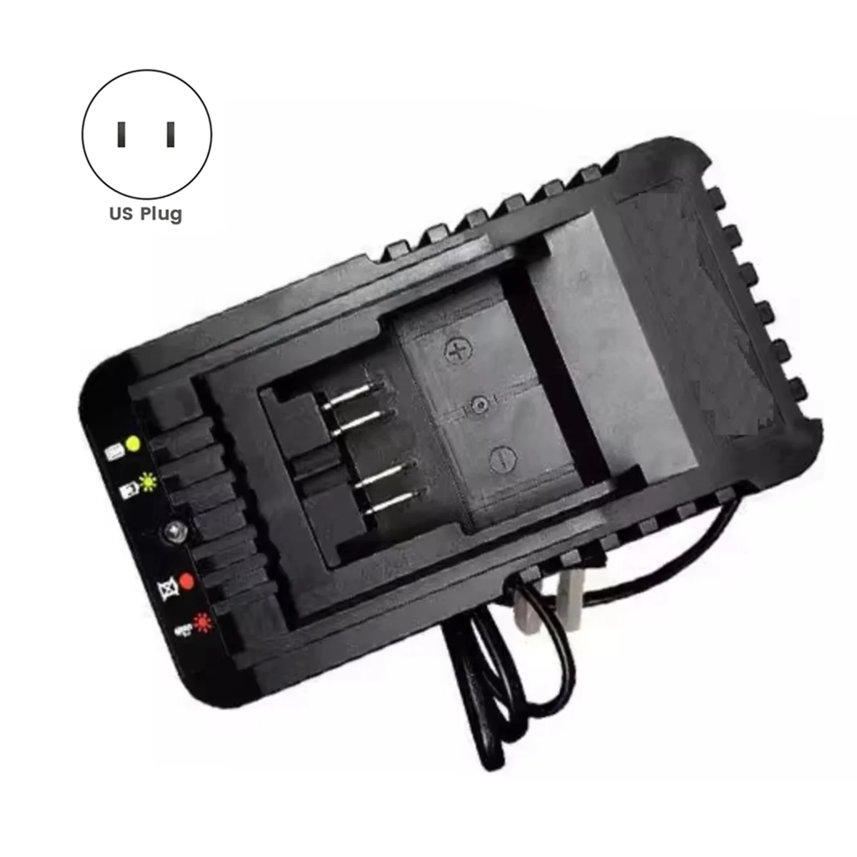 SSR 20V Charger 2.0A/6A 20V 2A Dual Out 2A FanCooling 6A with Multi-Model Charge Protection Green Battery Platform US Plug A