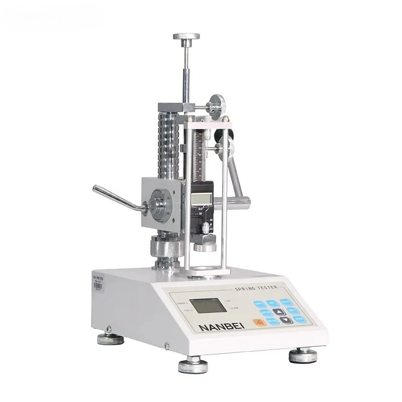 

Digital spring extension and compression testing machine