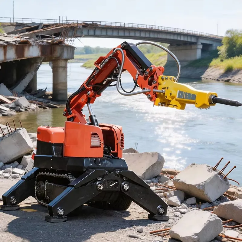 Remote Controlled Demolition Robot Hydraulic Hammer Concrete Breaking Machine for Building Tunnel and Mine Work