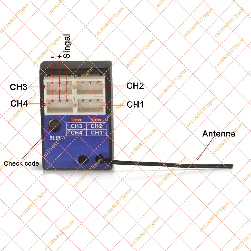 for DUMBORC 4CH 2.4GHz Gyro Receiver P4FM / P4FMG, 3-10V Wide Voltage Range for X4 & DDF-350 Transmitter, RC Car & Boat