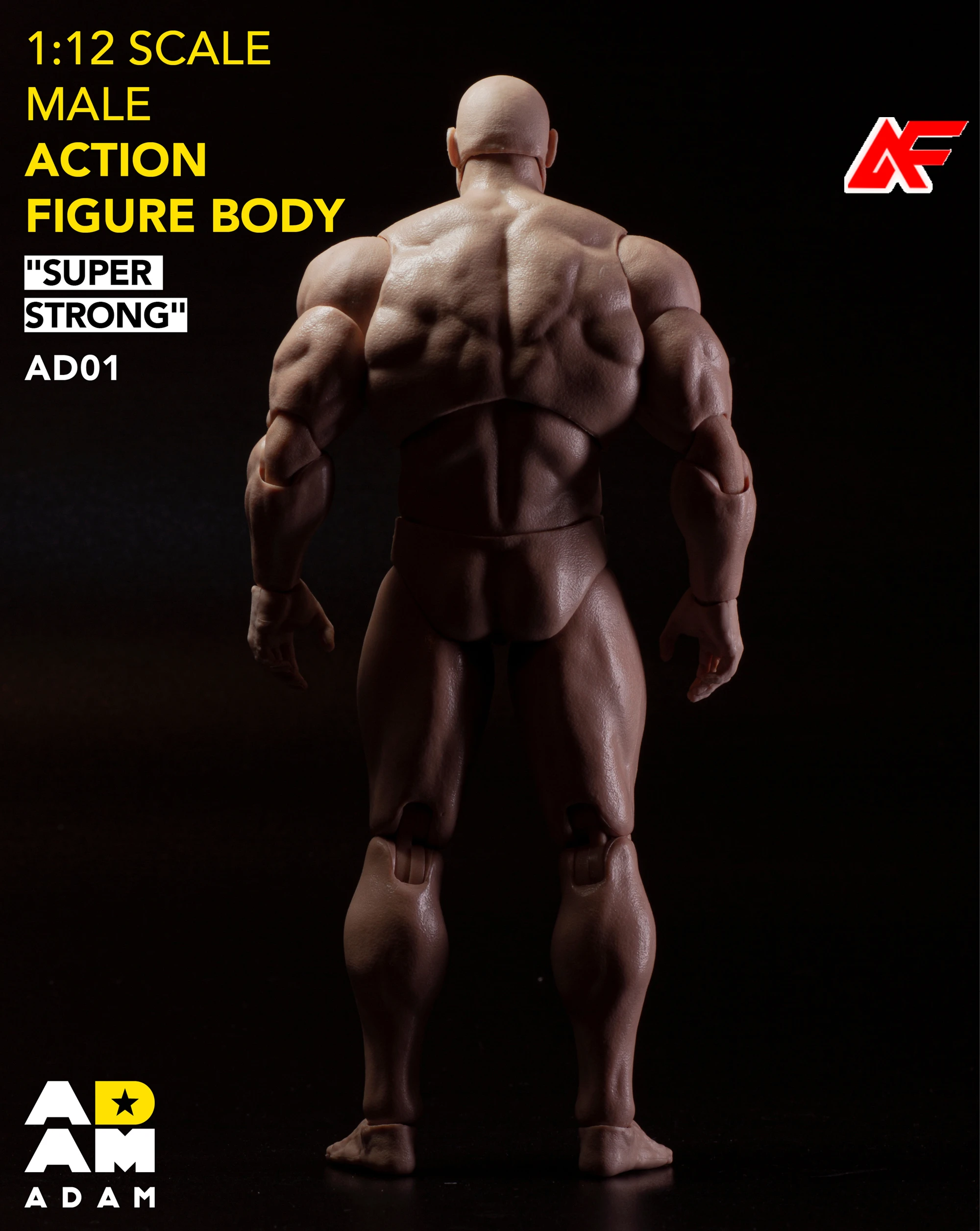 マフトイズ アダム AD01 1/12スケール 男性兵士 超可動筋肉質ボディ ヘッド付き 6インチ アクションフィギュア ドール ﻿