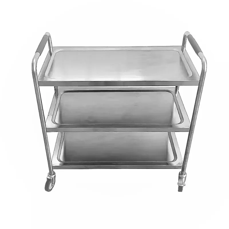 Heavy Duty Multi-Level Kitchen Serving Trolley Cart Commercial   For Hotel Restaurant