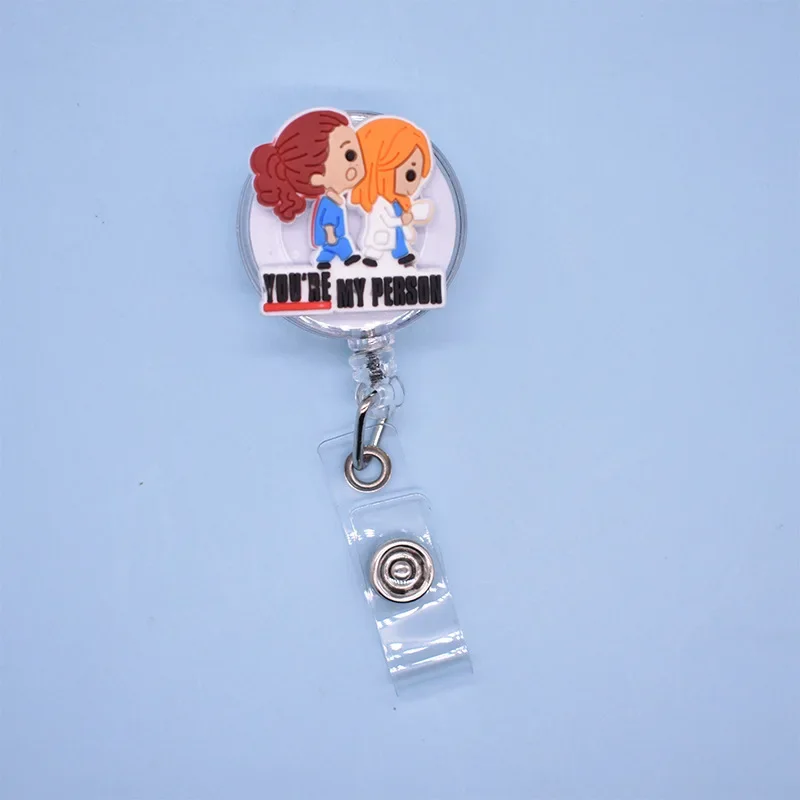 Nurse Doctor Retractable Badge Reels Medical Worker Chest Pocket Card Holder Work Card Display Card Holder Accessories