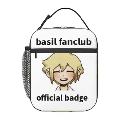 Custom Omori Basil Fanclub Lunch Bag Women Thermal Cooler Insulated Lunch Boxes for Student School