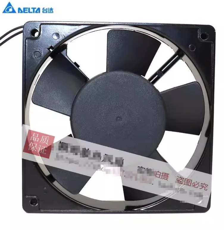 دلتا TD12025HH IP55 AC 220V 0.10A 120x120x25mm 2-Wire Server Cooling Fan