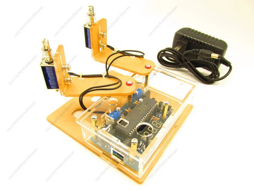 

Adjustable Timing Automatic Physical Tapping Device, Single Double Head Keyboard Clicker Practical Auxiliary Operation Tool