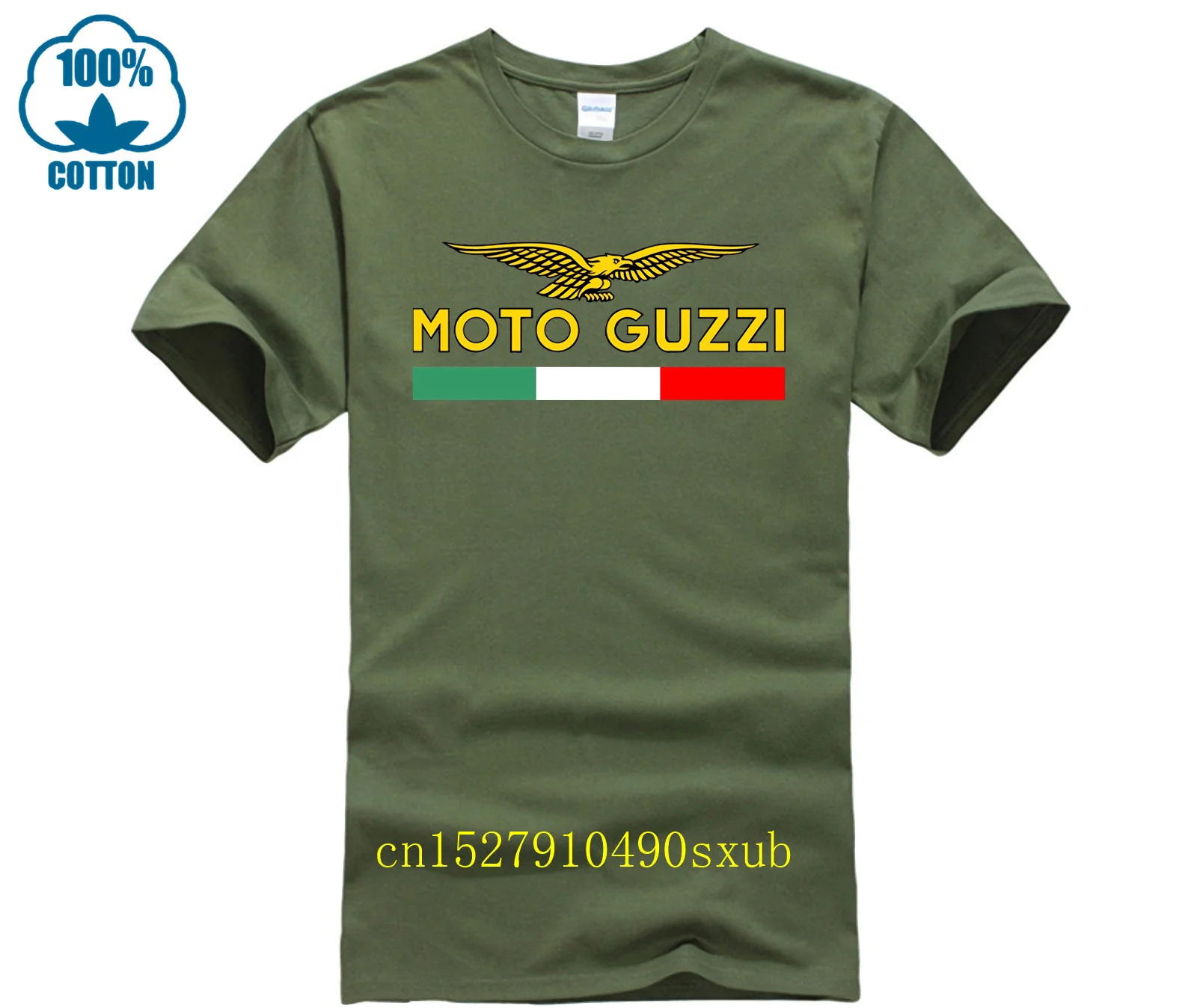 2024 Men T Shirt Casual Motorcycle Motif Moto Guzzi T-shirt Sports Tops Short Sleeves 100% Cotton Streetwear S-3XL Cool Tee