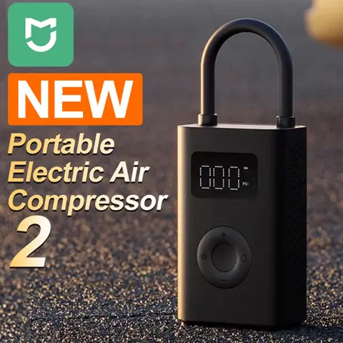 2023 New Mijia Air Compressor 2 Portable Universal Electric Air Pump 2 Tire Sensor Mi Inflatable Treasure 2 for Car Bike