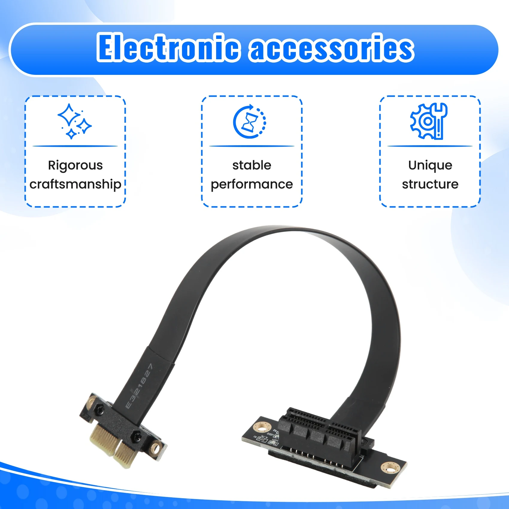 AS95 PCIE PCI Riser PCI-E Express Riser Card PCIE X1 Extension Cable for Motherboard Extender Converter Adapter 20cm