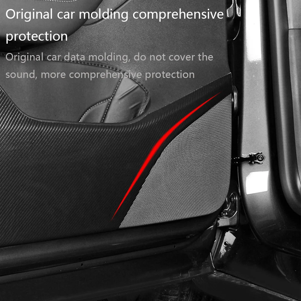 For Tesla Model Y/3 2021-2023 Door Anti-kick Sticker Model 3 Highland Soil-proof Mat Side Door Anti-scratch Protective Stickers