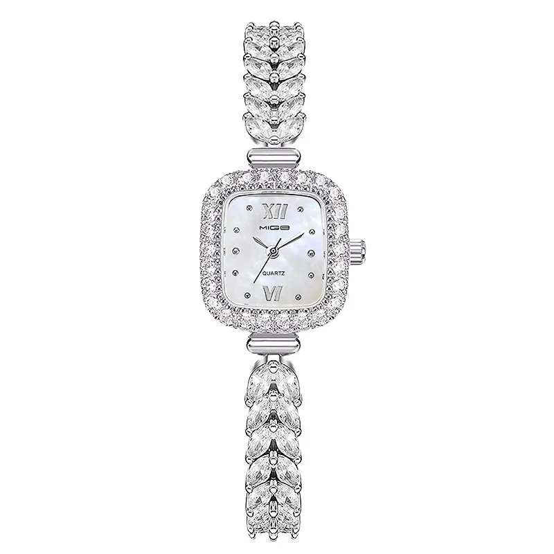 MIGE Original Miyota Quartz Woman Watch Waterproof Ladies Wristwatch Fashion Diamond Crystal Strap Watch For Women