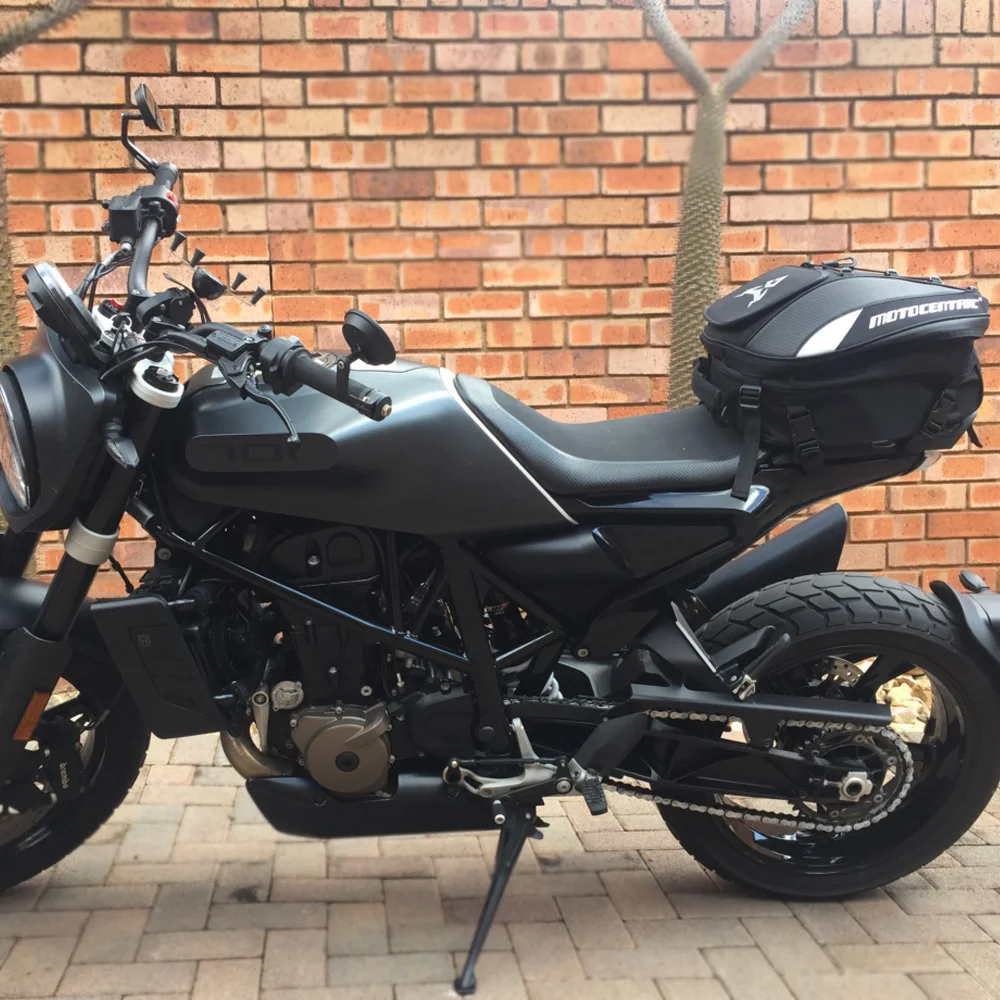 MOTOCENTRIC دراجة نارية الذيل حقيبة مقاوم للماء أكسفورد ألياف الكربون نمط دراجة نارية على ظهره سعة كبيرة موتوكروس حقيبة المقعد الخلفي