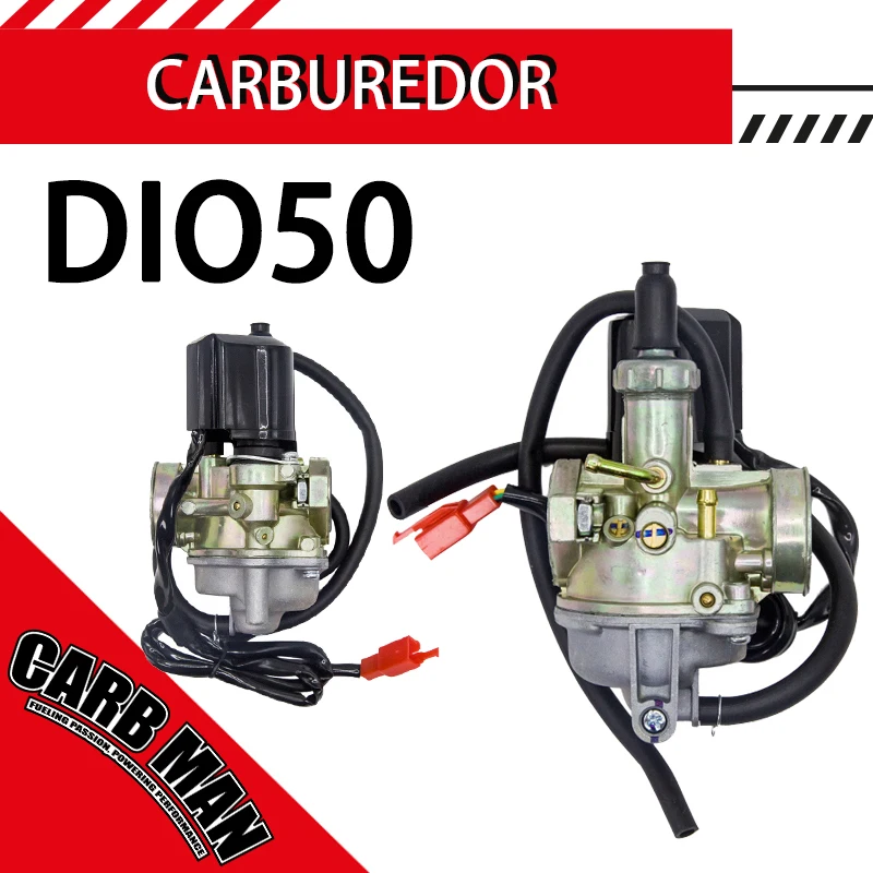 

19mm DIO50 Carburetor For Honda AF18 AF27 AF28 AF34 AF35 SA50 SK50 ZX50 2 Stroke Engine Dirt Bike Racing ATV 50cc Motorcycle