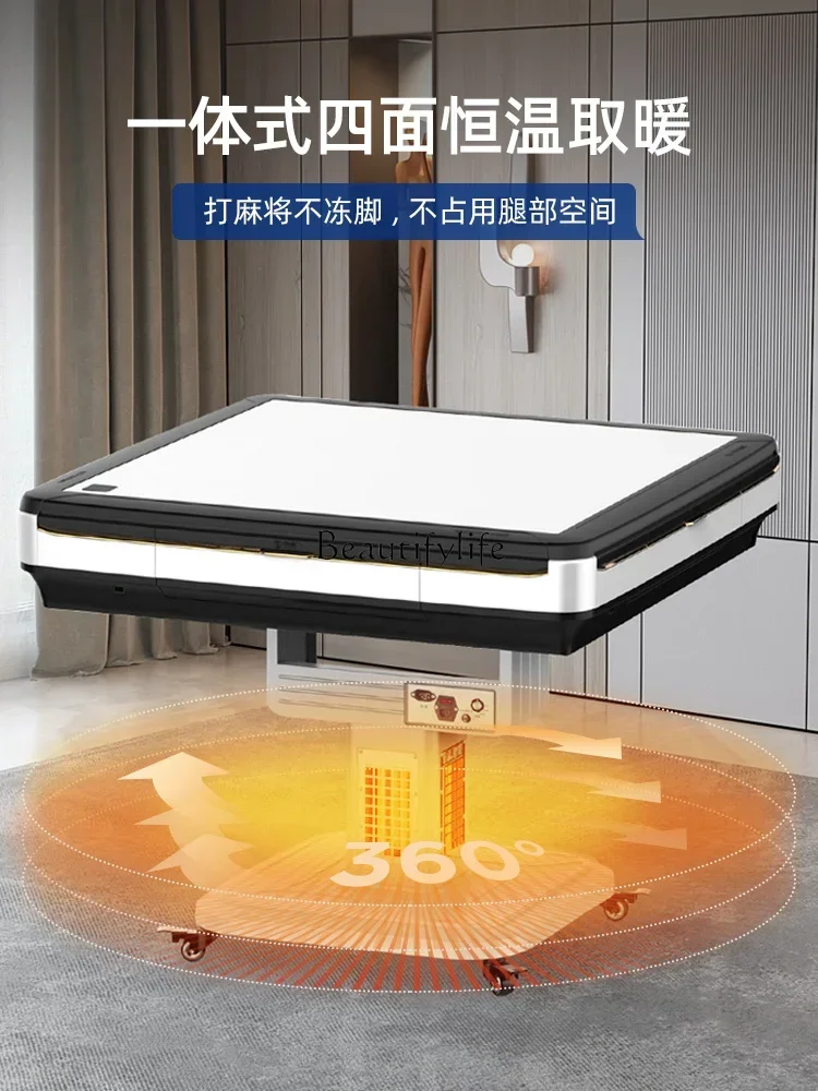 06Folding mahjong machine, automatic dining table, dual-purpose multi-function four-port machine, bass roller coaster
