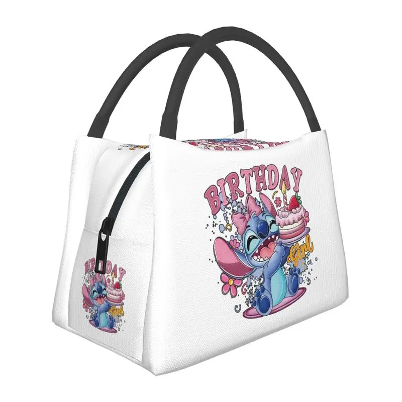 

Custom Stitch TV Cartoon Animation Lunch Bags Women Warm Cooler Insulated Lunch Boxes for Office Travel