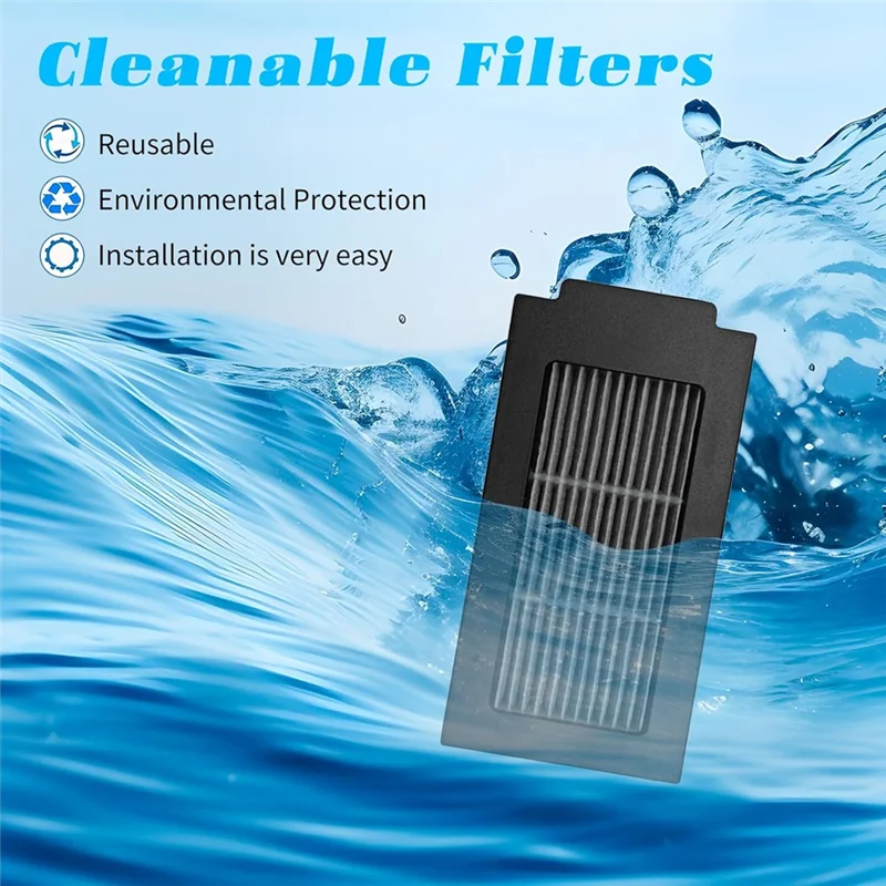 

ABKY-20 Pcs Accessories Kit For ECOVACS DEBOT T50 PRO Omni Main Brush,Mop Pads,Side Brushes