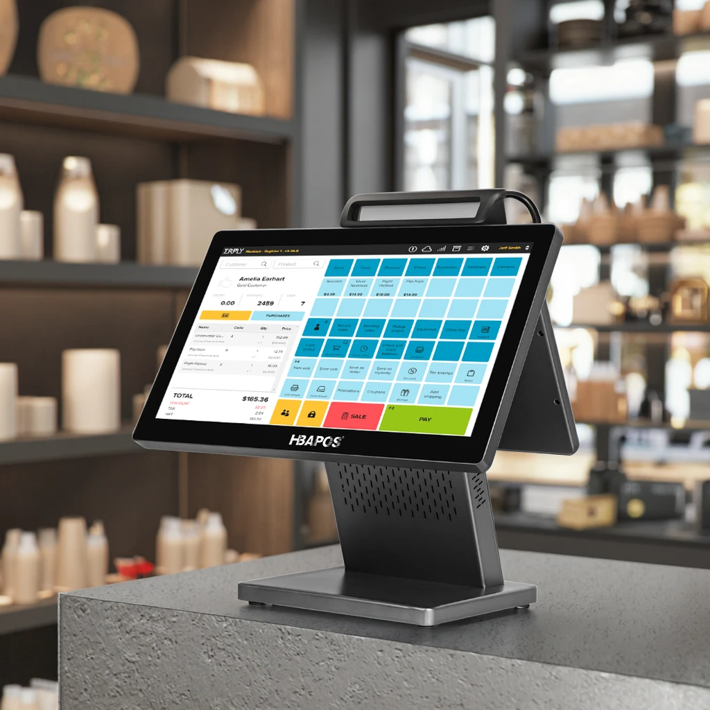 

ATV&UTV15.6inch All-in-One Touch Screen POS System with Customer Display 11.6inch Cashier Machine for Retail Store