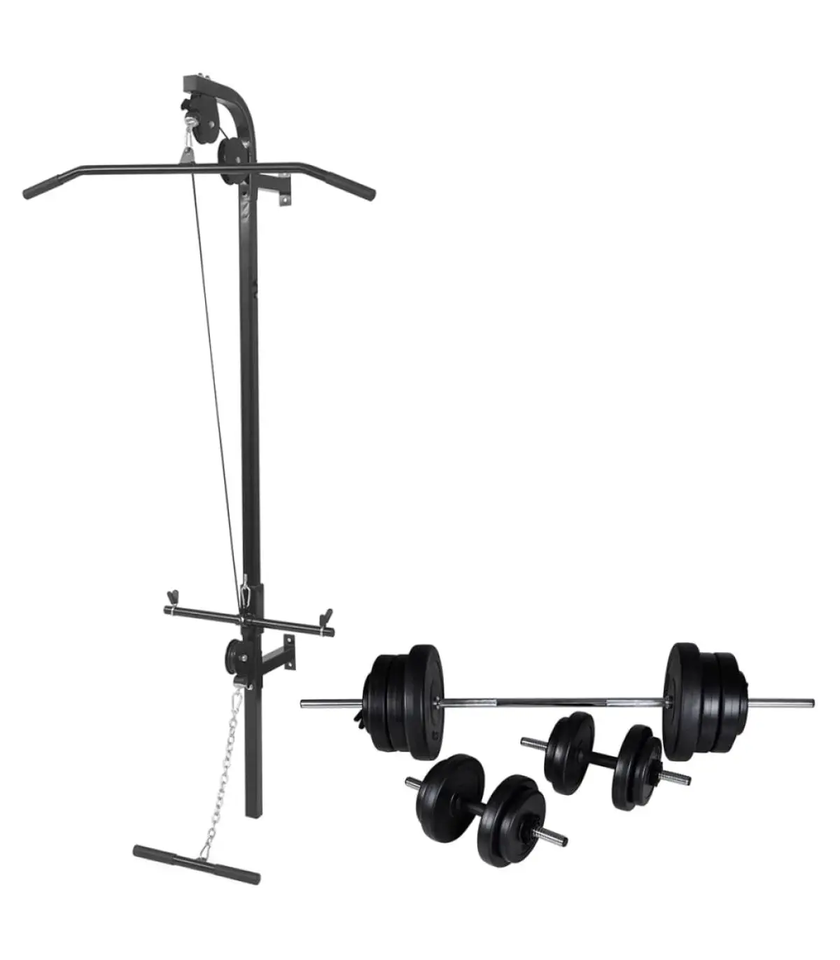 Weight lifting machines 60,5 kg dumbbell Wall bodybuilding machine