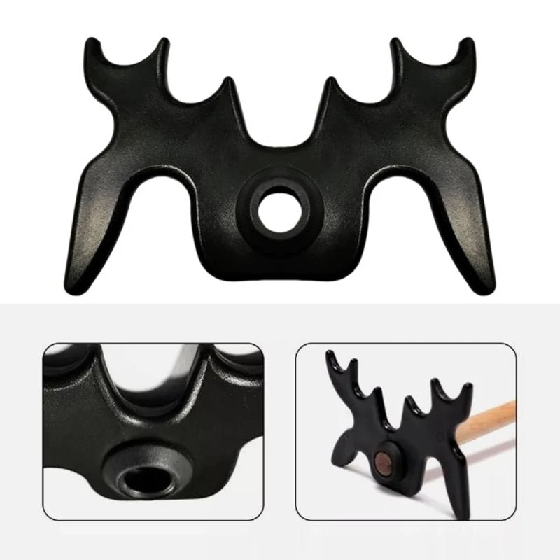 

Light Weight Billiard Cue Rest Bridge Portable Mooseheads Bridge Head Black Plastic Slip-On Bridge Billiards Cue Rack