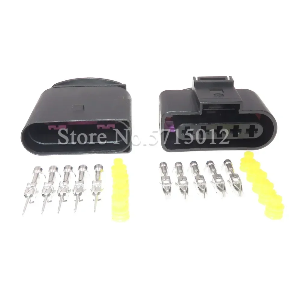5 Hole 3.5mm 1J0973725 4D0973725 6X0973825 Auto Ignition Coil Plug Sensor Connector Waterproof Sockets 1J0 973 725 For VW SKODA
