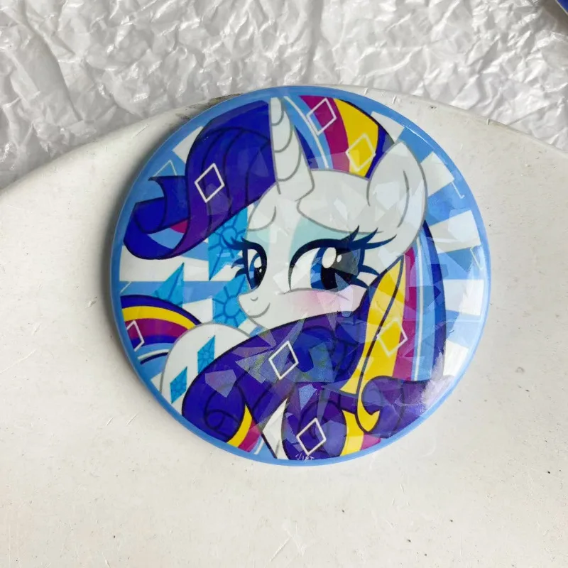 Anime Fluttershy Rainbow Dash Pinkie Pie Twilight Sparkle Exotic Applejack Brooch Badge Tinplate Accessoy Gifts - 6