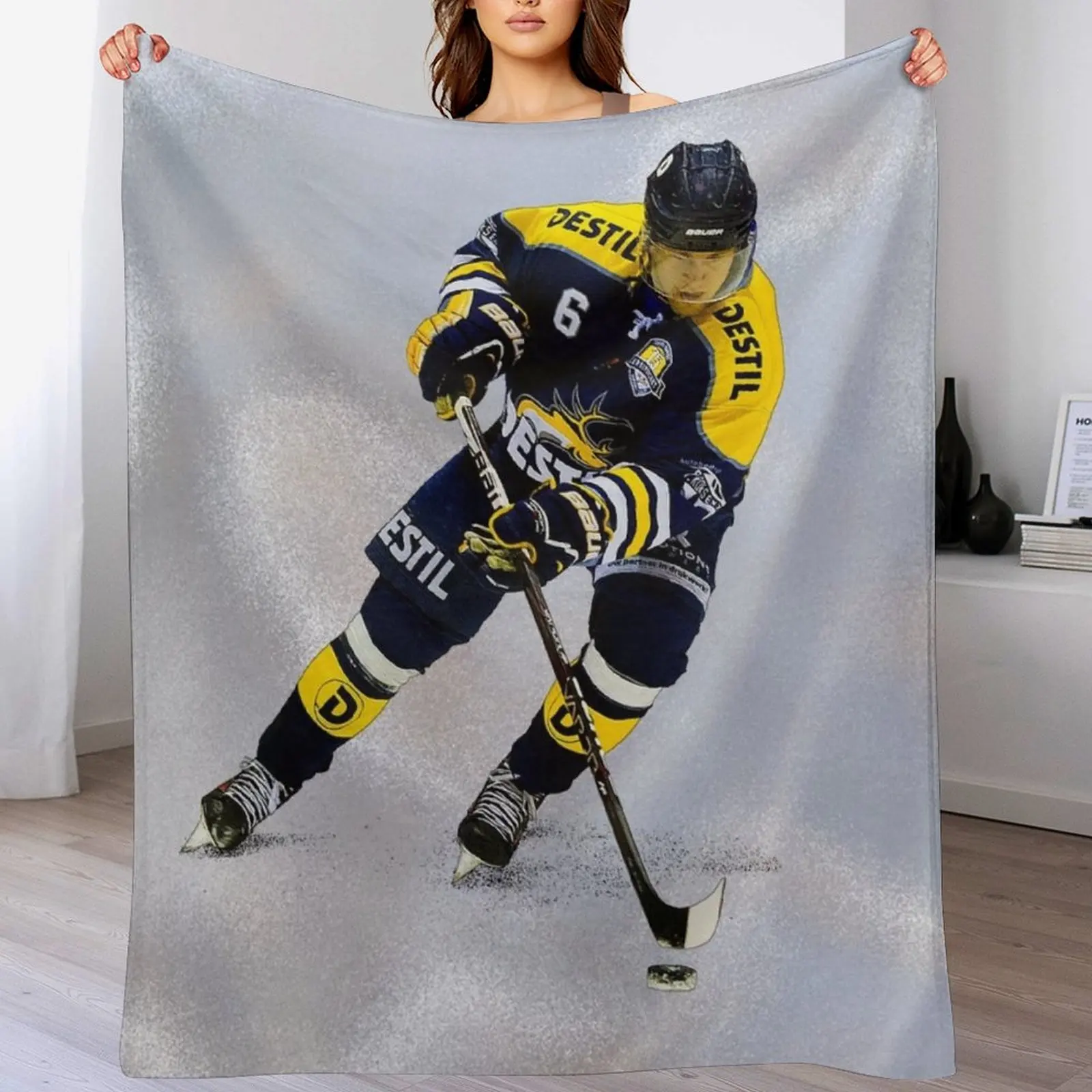 

New Ice Hockey Throw Blanket Polar Luxury Brand blankets ands Blankets