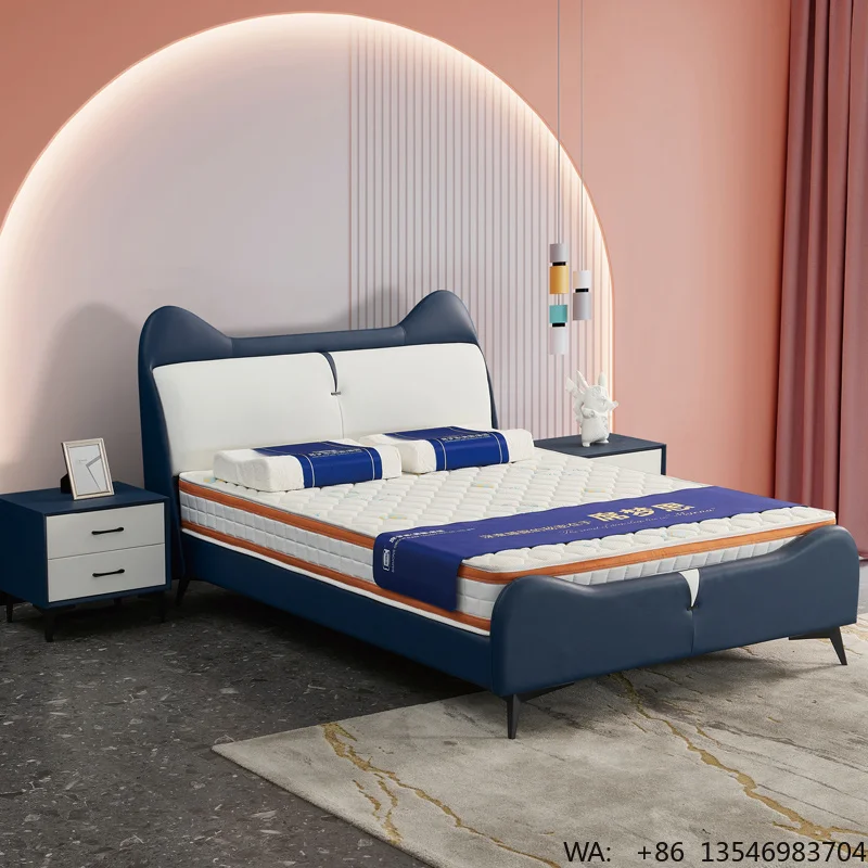 

Full Size Canopy Kids Solid Wood Platform Bed Frame with Twin Trundle Headboard Grey No Box Spring Needed Furniture