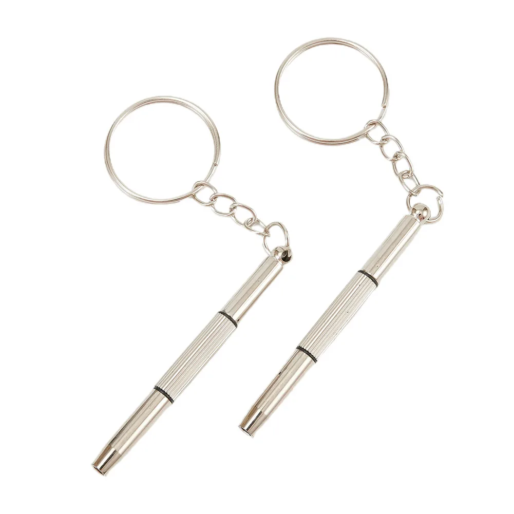2PC Multifunctional MINI ไขควง 3in1 สกรูแว่นตาโทรศัพท์ = นาฬิกา -= สกรู -= ซ่อมเครื่องมือพวงกุญแจ Key CHAIN