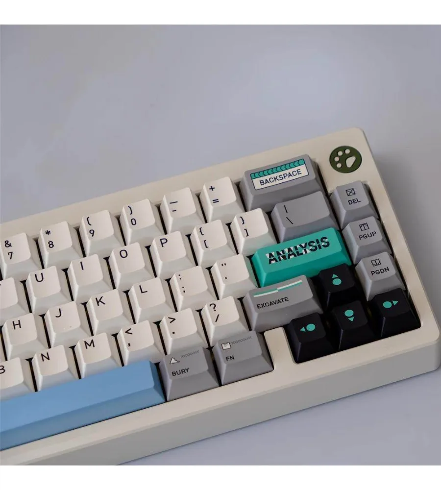 Archaeological keycap 151 keys PBT material Original factory height Five-sided sublimation process Adapted to mechanical