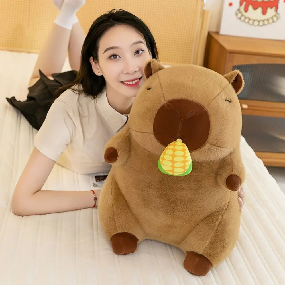 

PP Cotton Corn Capybara Plush Toy Simulation Fluffy Carrot Capibara Doll Soft Pink Capibara Anime Fluffty Toy Home Decor