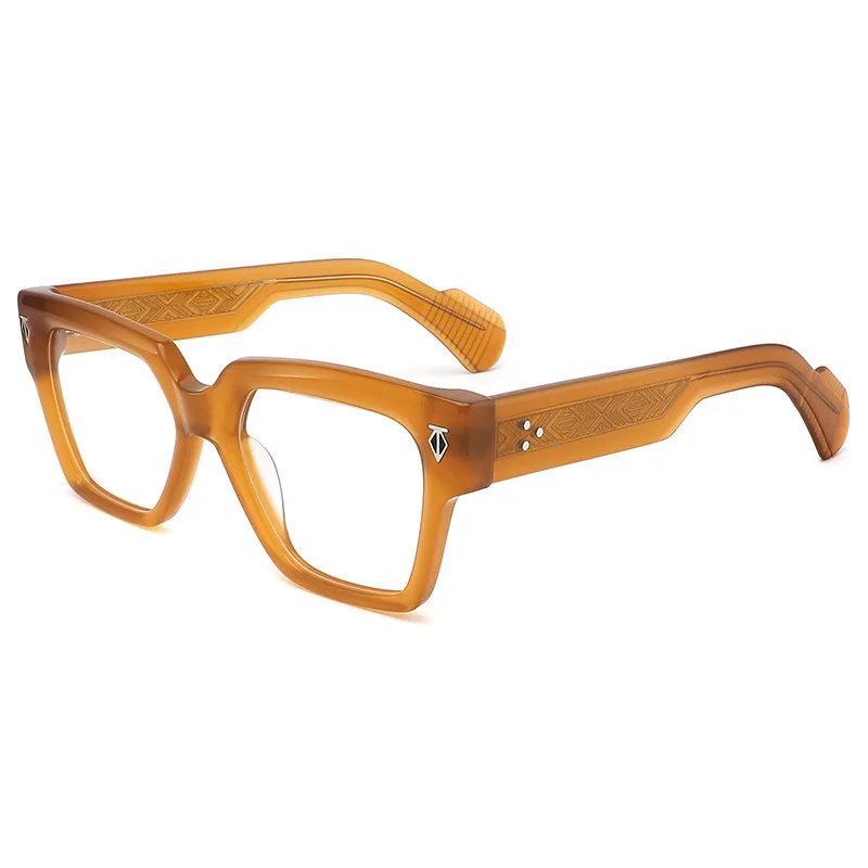 Thick Acetate Large Frame Glasses Square Men Optical Prescription Custom Eyeglass Women Myopia Reading Personalized Logo Eyewear