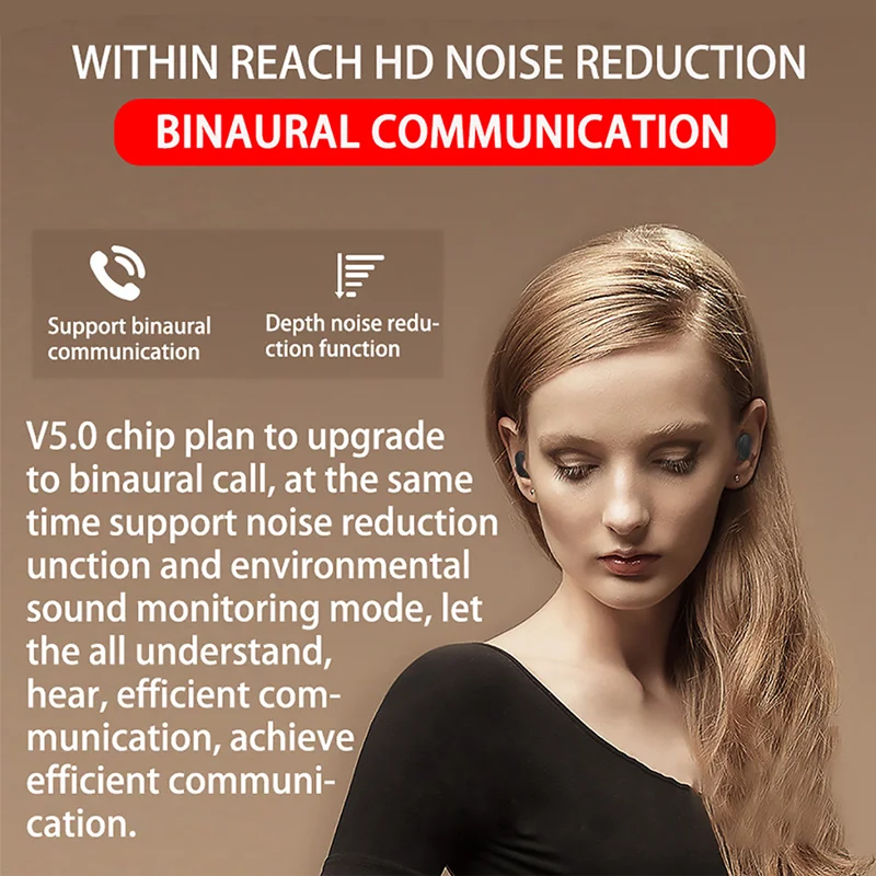 TWS Bluetooth Headphones Wireless 5.0 Earphones sport Earbuds Headset HD Call With Charging box Headphones For all smartphones