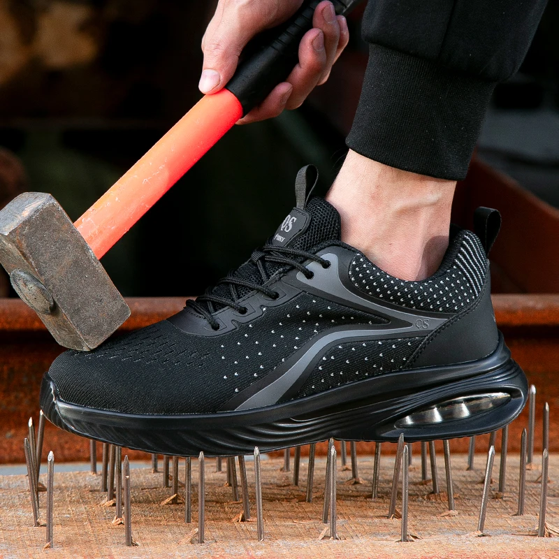 Men's Shoes, Men's Safety Shoes, Anti Smashing and Anti Piercing Work Shoes, Boots, Lightweight Sports Shoes