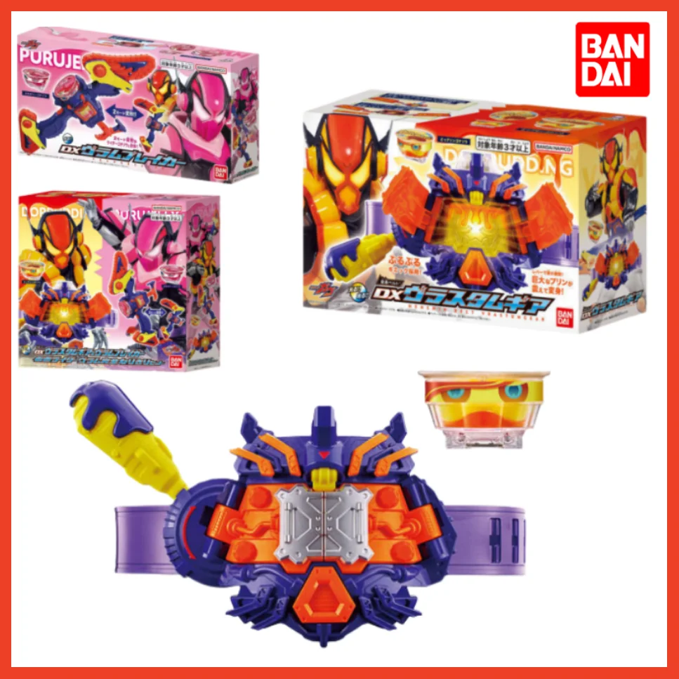 

Bandai Original Kamen Rider Gavv Dx Three-Ride Drive Pudding Stuffing Anime Action Figures Toys Children'S Collection Toy