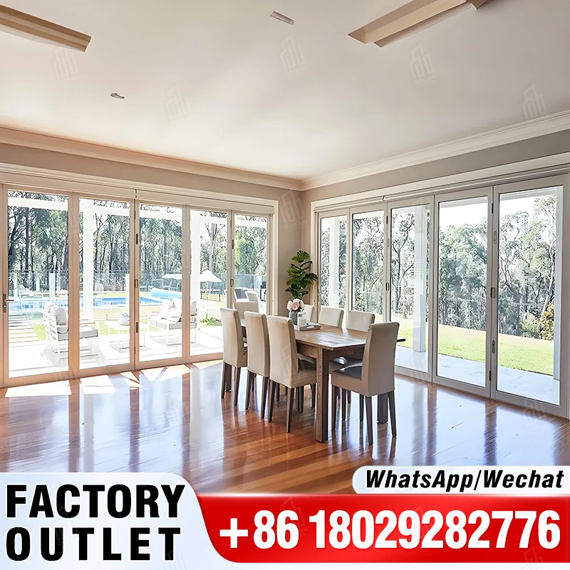 Premium Bi-Fold PVC Sliding Door White Pine with Silver Aluminum Lock Foldable and Waterproof for Villas & Bathrooms