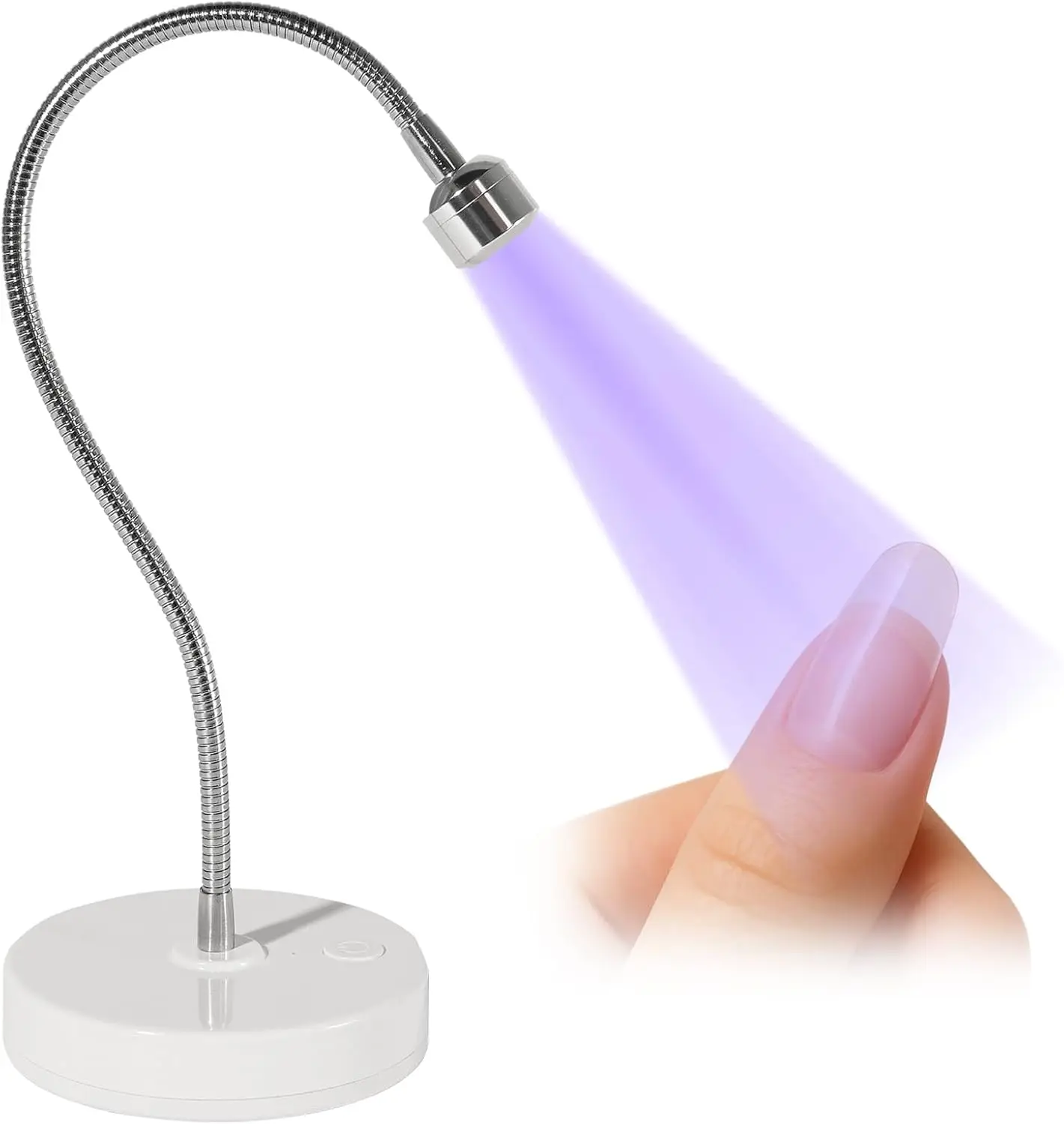 

Cordless UV LED Nail Lamp, 4.7W Rechargeable Gel X Lamp with Gooseneck for Home & Salon