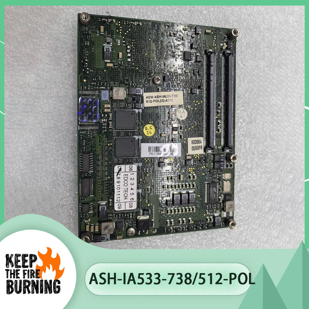 For ADLINK Industrial Control Med-ical Motherboard ASH-IA533-738/512-POL 51-43309-0A20