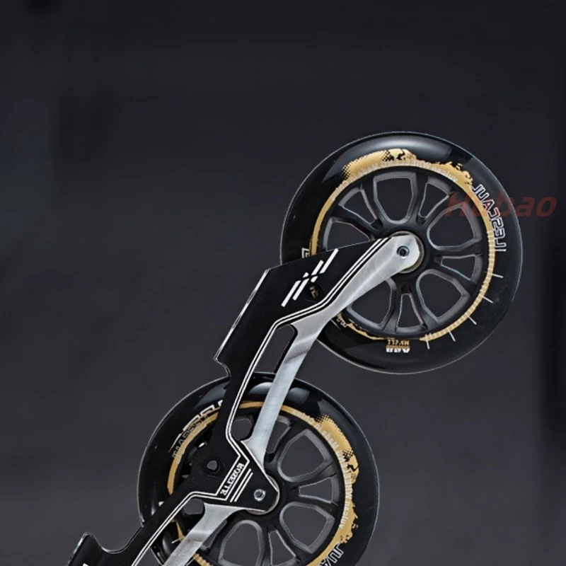 سرعة الزلاجات عجلات 3*90 مللي متر 3*100 مللي متر 3*110 مللي متر 3*125 مللي متر حذاء تزلج بعجلات زلاجات دوارة إطارات سوبر كبيرة 3 عجلات #6