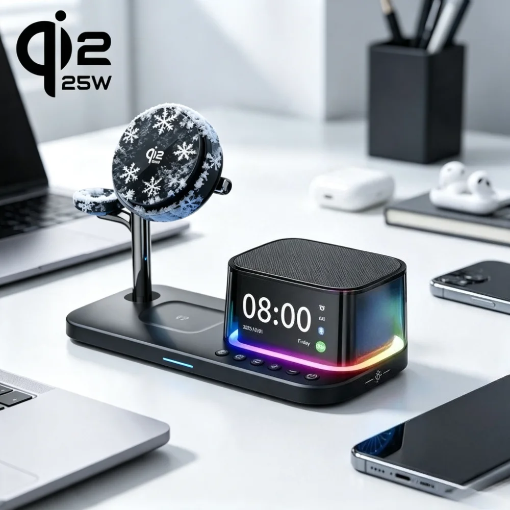 caricatore-wireless-magnetico-con-raffreddamento-ice-altoparlante-bluetooth-qi2-25w-per-iphone-17-samsung-s26-ricarica-rapida-per-apple-e-galaxy-watch