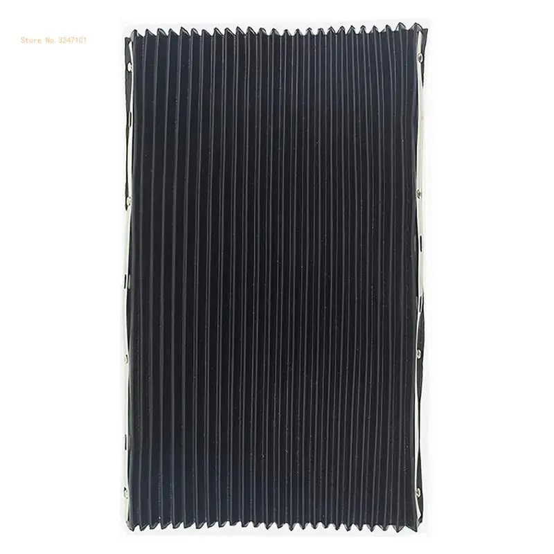 Black Accordion Pleats Shield Rubber Cover Machine for 3# 4# 400x600mm Tool Dropship