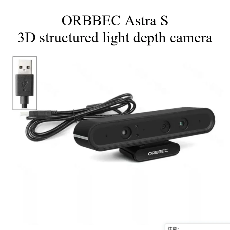 3D Depth Camera ORBBEC Astra S 0.4-2M Range For AI Robotics Development Face Recognition 3D scanning/artificial intelligence