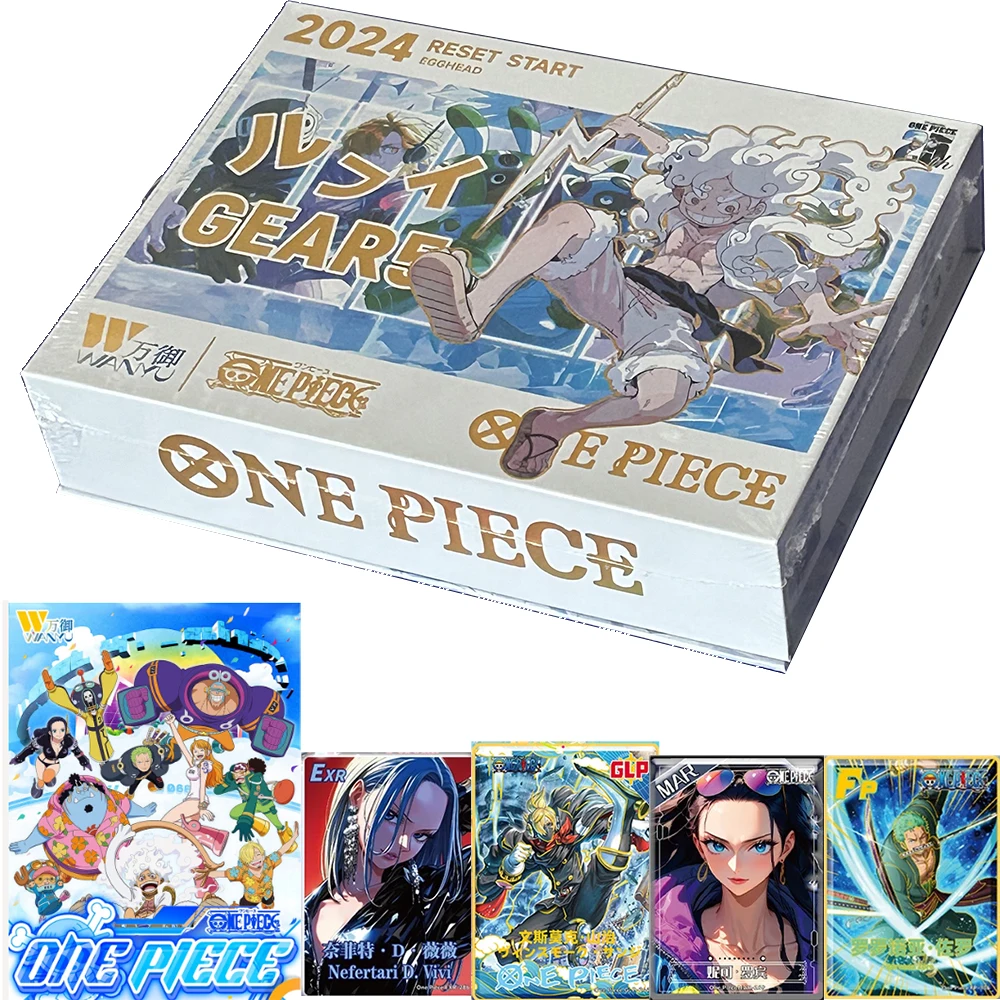 New Anime One Piece Collection Card Wanyu The Adventure of Egghead Island Luffy Zoro Nami Chopper Franky Flash SsS ZR Cards Toys