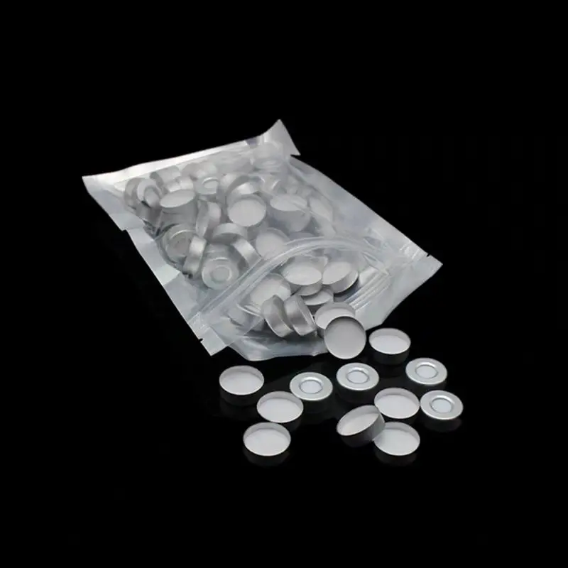 

20 * 3mm clamp headspace bottle cap pad 10ml 20ml headspace injection bottle gas chromatography bottle cap pad open aluminum cap