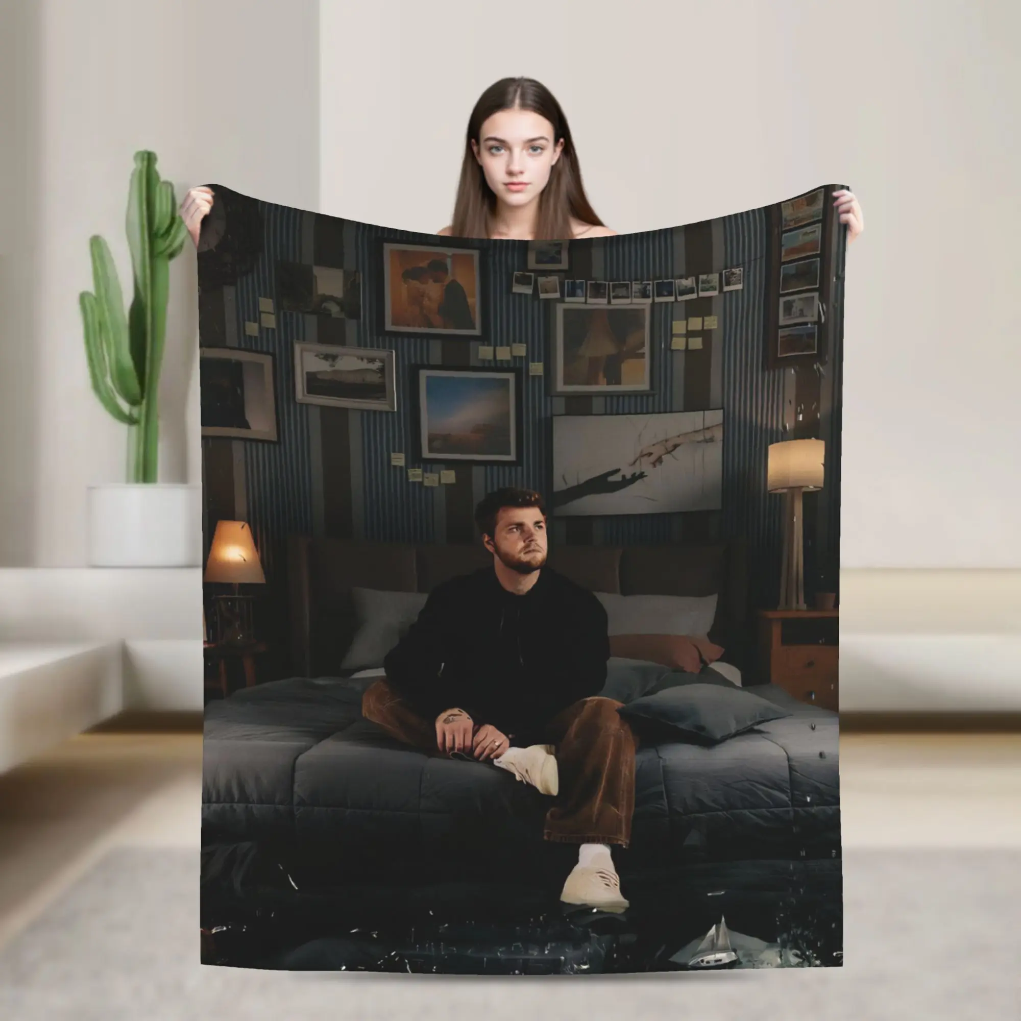 

Alex Warren Tour Music Plush Blanket Kids Adult Flannel Bedding Throws For Bedroom Warm Soft Bedspread Gift Idea