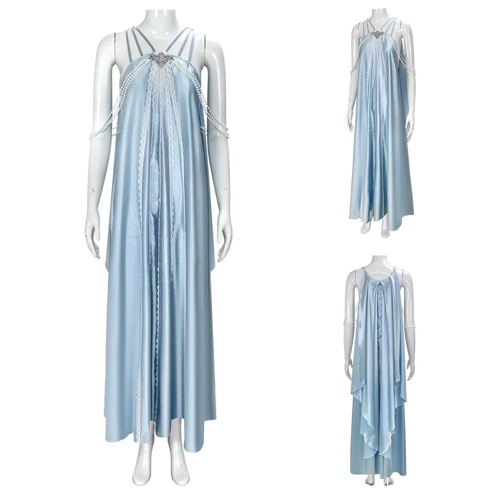 BRM Padme Cosplay Nachthemd Fantasia Kostüm Nachtkleid Verkleidung für weibliche Frauen Erwachsene Halloween Karneval Party Anzug