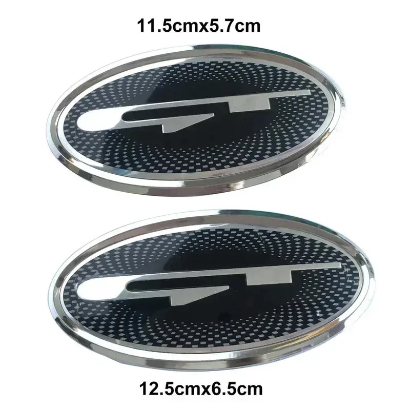 7 Pieces Per Set GT Logo Front Hood Rear Boot Steering Wheel Auto Hub Center Sticker Emblem Badge for KIA Stinger view 3