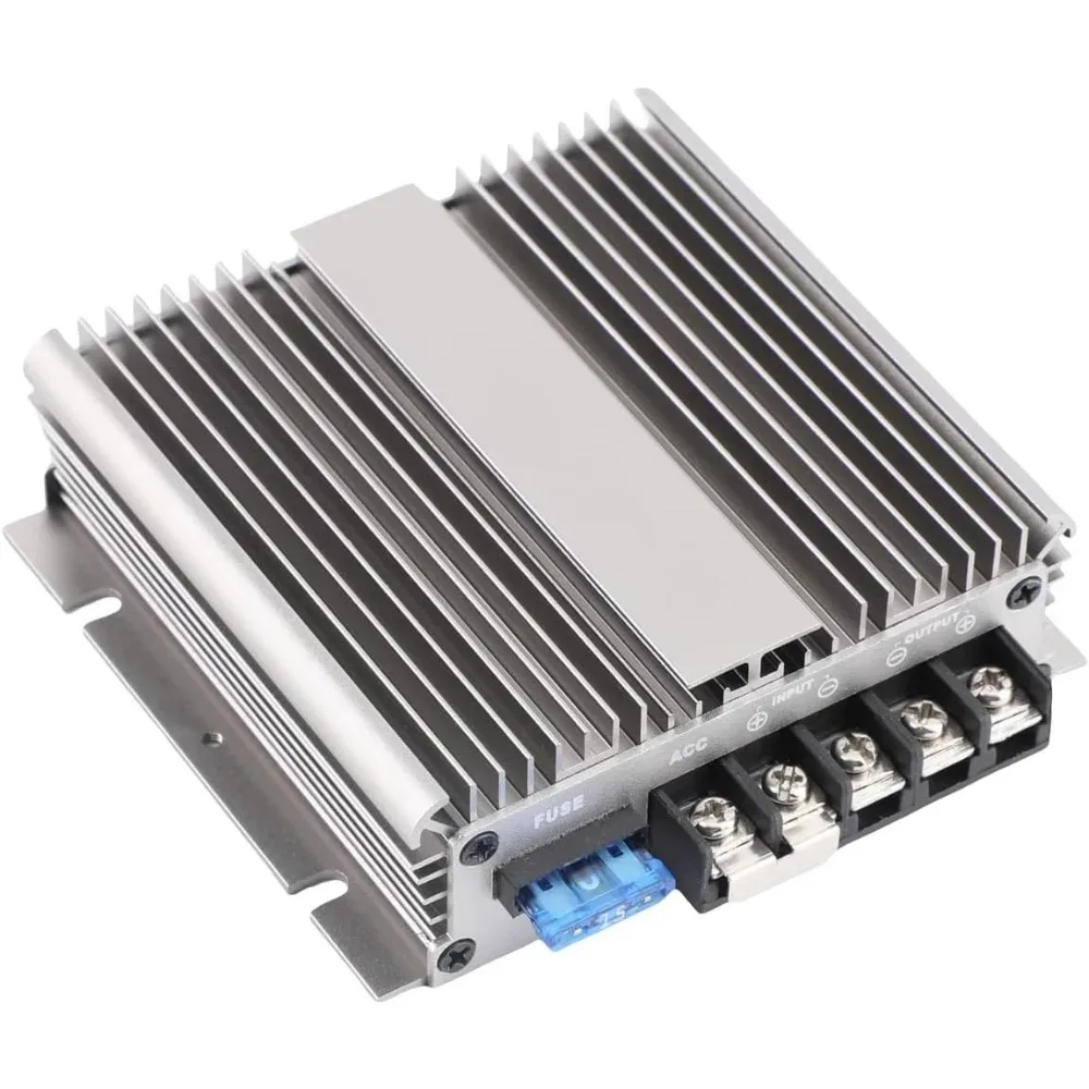 DC/DC 12V to 48V Power Converter Boost Regulator Step-Up Voltage Power Supply Transformer Module Aluminum Shell for Cars (1-10A)