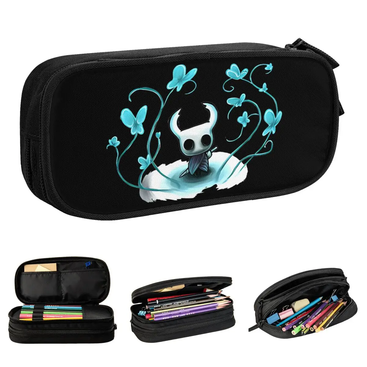 

Пеналы с полыми рыцарями, пеналы с призраками и играми, держатель для ручек для девочек и мальчиков, вместительные сумки для карандашей, школьные принадлежности, аксессуары