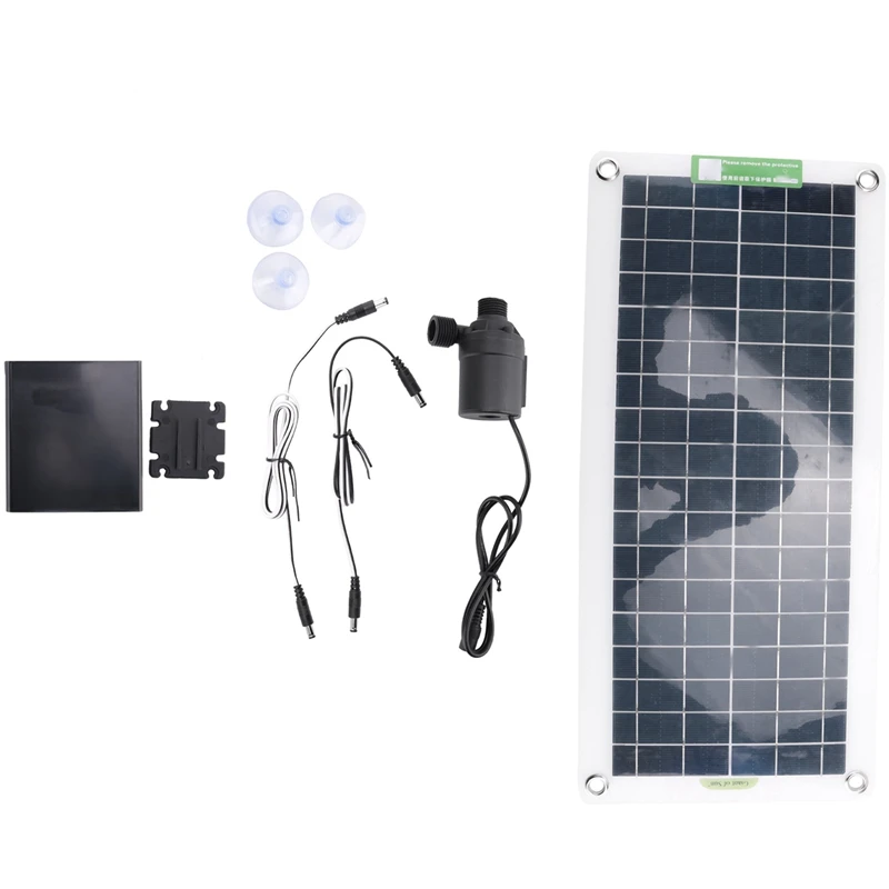 

50W Solar Water Pump 800L/H DC12V Solar Water Fountain Pump Black For Family Garden